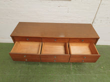 Load image into Gallery viewer, 9 drawer Mid Century Sleek Dresser
