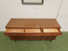 Load image into Gallery viewer, 9 drawer Mid Century Sleek Dresser
