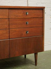 Load image into Gallery viewer, 9 drawer Mid Century Sleek Dresser
