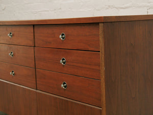 9 drawer Mid Century Sleek Dresser