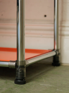 Orange and Chrome Shelf