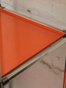 Orange and Chrome Shelf