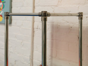 Orange and Chrome Shelf
