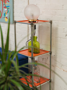 Orange and Chrome Shelf