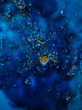Load image into Gallery viewer, Blue and Teal Glazed Vintage Lamp $175
