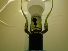 Load image into Gallery viewer, Blue and Teal Glazed Vintage Lamp $175
