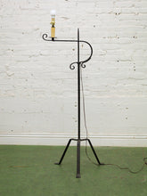 Load image into Gallery viewer, Tripod Vintage Rod Iron Lamp
