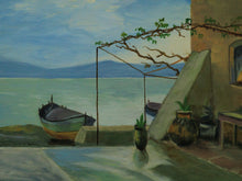 Load image into Gallery viewer, Whimsical Geology, Vintage oil painting by E Harper
