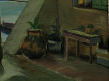 Load image into Gallery viewer, Whimsical Geology, Vintage oil painting by E Harper
