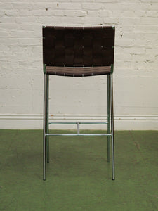 Leather and chrome counter stools