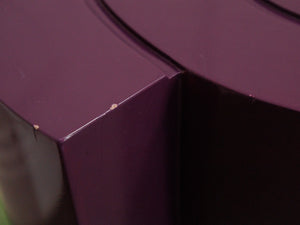 Post Modern purple swirl side table