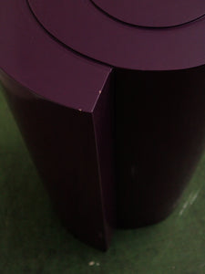 Post Modern purple swirl side table