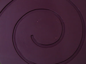 Post Modern purple swirl side table