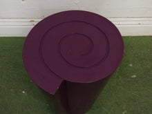Load image into Gallery viewer, Post Modern purple swirl side table
