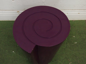 Post Modern purple swirl side table