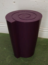 Load image into Gallery viewer, Post Modern purple swirl side table
