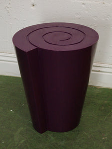 Post Modern purple swirl side table