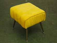 Load image into Gallery viewer, Yellow chair and ottoman
