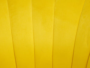 Yellow chair and ottoman
