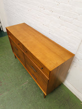 Load image into Gallery viewer, Pecan modern six Drawer Dresser
