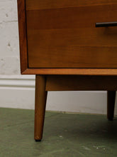 Load image into Gallery viewer, Pecan modern six Drawer Dresser
