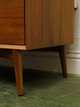 Load image into Gallery viewer, Pecan modern six Drawer Dresser
