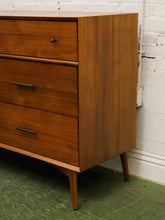 Load image into Gallery viewer, Pecan modern six Drawer Dresser
