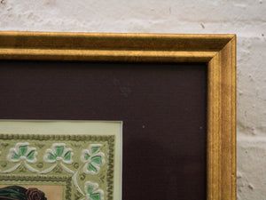 Victorian-Era Fashion Plate Framed Antique-Style Print