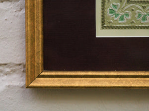 Victorian-Era Fashion Plate Framed Antique-Style Print