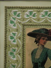 Load image into Gallery viewer, Victorian-Era Fashion Plate Framed Antique-Style Print
