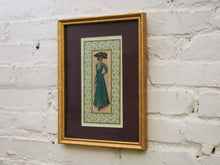 Load image into Gallery viewer, Victorian-Era Fashion Plate Framed Antique-Style Print
