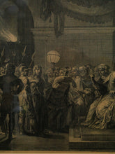 Load image into Gallery viewer, Christ brought by Roman soldiers before the high priest Annas by C. Bouzonnet Stella
