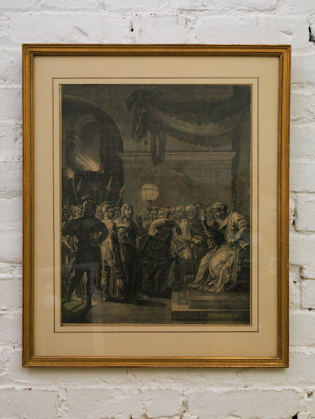 Christ brought by Roman soldiers before the high priest Annas by C. Bouzonnet Stella