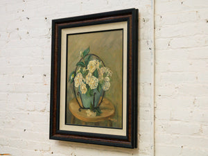 Still Life Oil Painting of White Camellias by Hanes Park