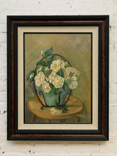 Load image into Gallery viewer, Still Life Oil Painting of White Camellias by Hanes Park
