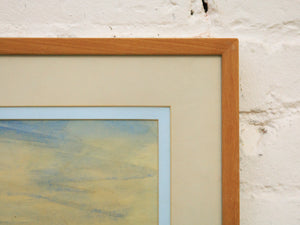 Vintage Watercolor Landscape Mid-20th Century