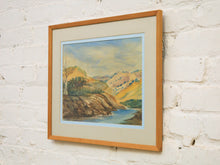 Load image into Gallery viewer, Vintage Watercolor Landscape Mid-20th Century
