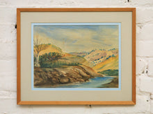 Load image into Gallery viewer, Vintage Watercolor Landscape Mid-20th Century
