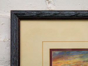 Framed seascape sunset twilight coastal
