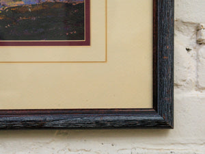 Framed seascape sunset twilight coastal