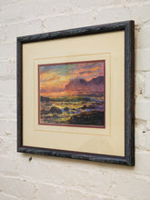 Load image into Gallery viewer, Framed seascape sunset twilight coastal
