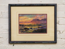 Load image into Gallery viewer, Framed seascape sunset twilight coastal
