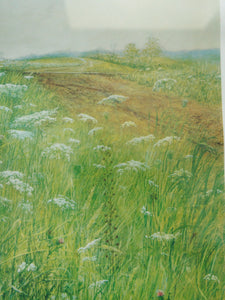 Summer Wildflowers Framed Countryside Landscape Print