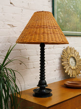 Load image into Gallery viewer, Cone Shape Rattan Shade Lamp
