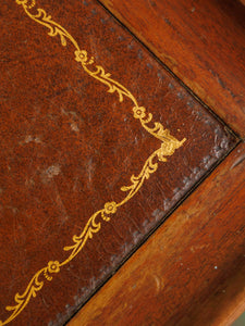 Italian Leather Side Table