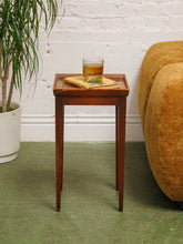 Load image into Gallery viewer, Italian Leather Side Table
