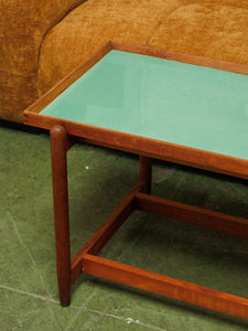 Vintage mid-century Coffee Table with green top