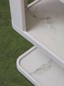Faux Marble 3 tier Side Table