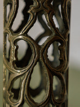 Load image into Gallery viewer, Marble Hollywood Regency metal side table Vintage
