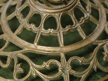 Load image into Gallery viewer, Marble Hollywood Regency metal side table Vintage
